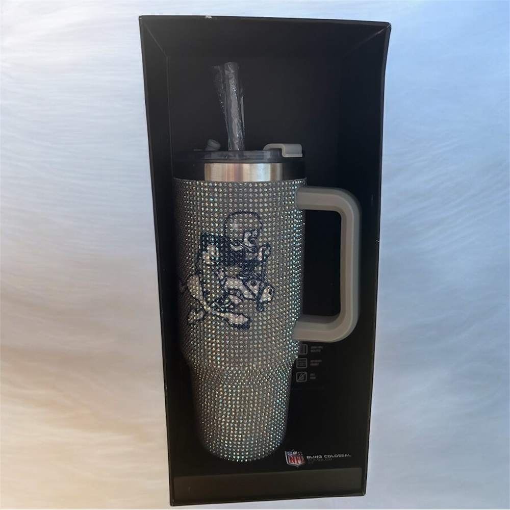 NEW DALLAS COWBOYS NFL 🏈 Shiny Bling Colossal Tumbler 46 oz Rhinestones Sparkle